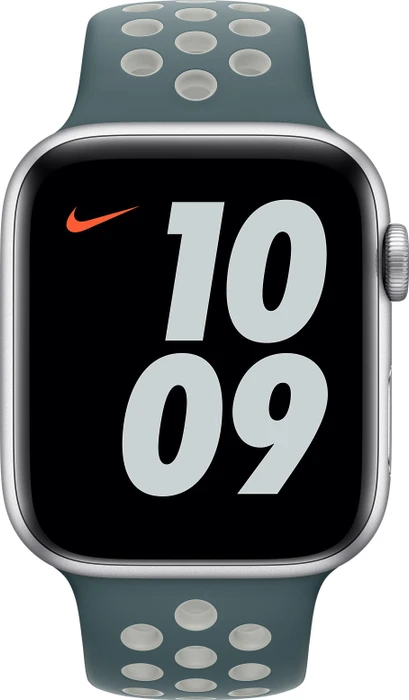 Apple Nike Sportarmband Regular für Apple Watch 44mm Hasta/Light Silver