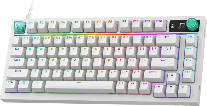 Logitech G316 X 75, weiß, Tactile Switch, USB, FR
