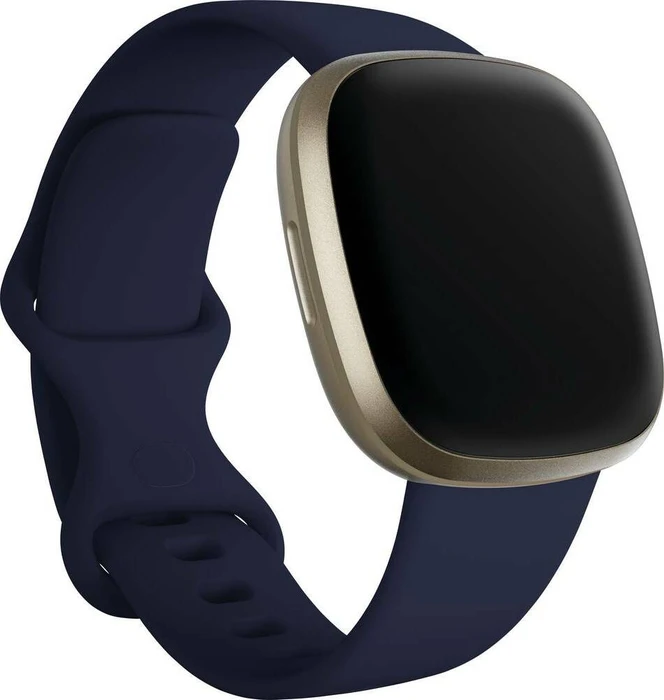 Fitbit Versa 3 Aktivitäts-Tracker midnight/soft gold aluminium