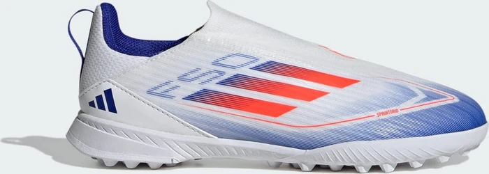 adidas F50 League Laceless TF cloud white/solar red/lucid blue (Junior)