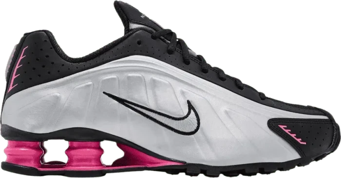 Nike Shox R4 black/pinksicle/metallic silver (Damen)