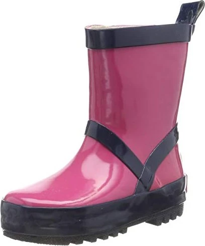 Playshoes Gummistiefel Uni marine/rosa (Junior)