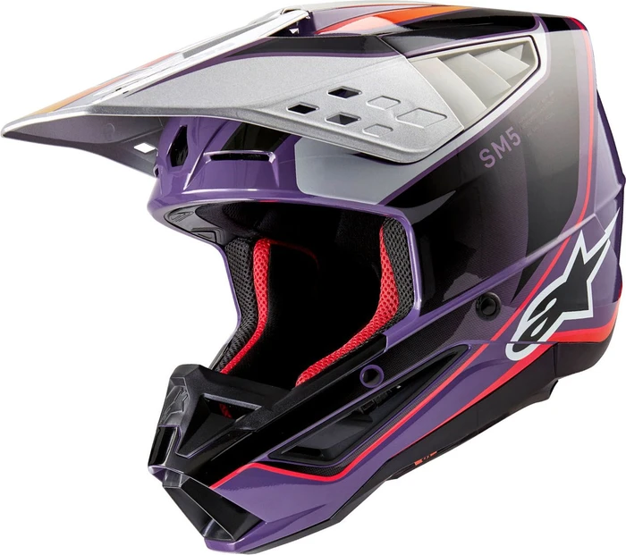 Alpinestars S-M5 Sail violett/schwarz/silber