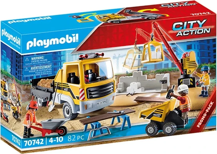 playmobil City Action Baustelle mit Kipplaster