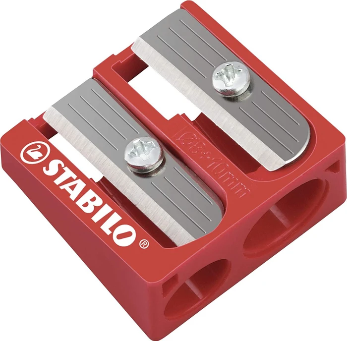 STABILO Trio thick Buntstift sortiert, Kartonbox, Anspitzer, 24er-Set