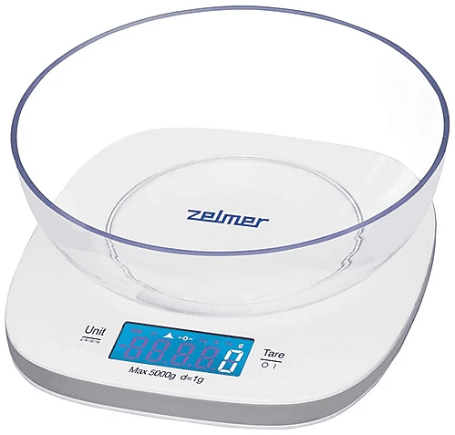 Zelmer ZKS1450 digitale Küchenwaage silber/weiß