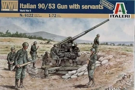 Italeri Italian 90/53 Gun with Crew