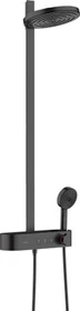 Hansgrohe Pulsify S Showerpipe 260 2jet EcoSmart mit ShowerTablet Select 400 Duschsystem mattschwarz