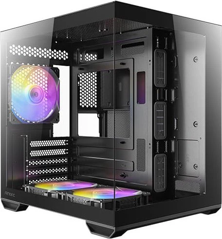 Antec CX60M ARGB, schwarz, Glasfenster
