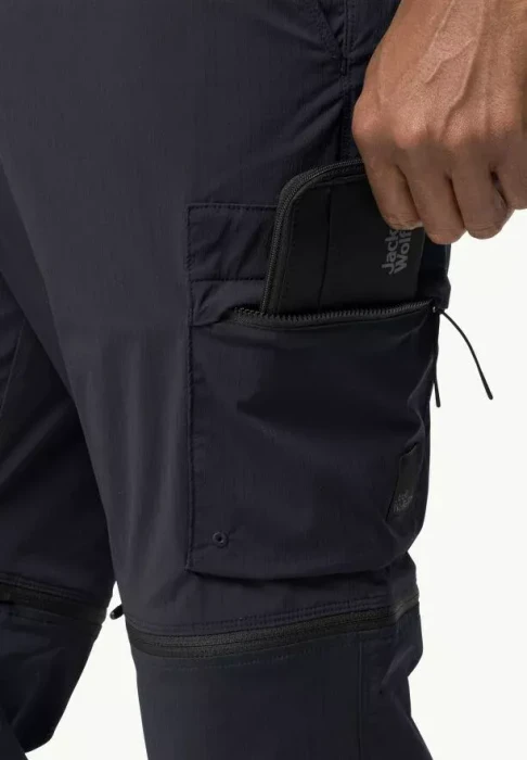 Jack Wolfskin Wanderthirst Zip Zip-Off Hose lang phantom (Herren)