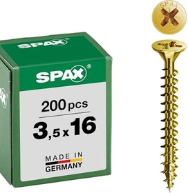 Spax YELLOX A2L 4CUT PZ2 Universalschraube, 3.5x16mm, 200 Stück