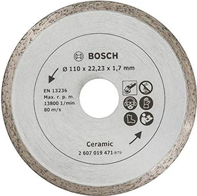 Bosch DIY Diamanttrennscheibe für Fliesen, 110x1.7x22.23mm, 1 Stück