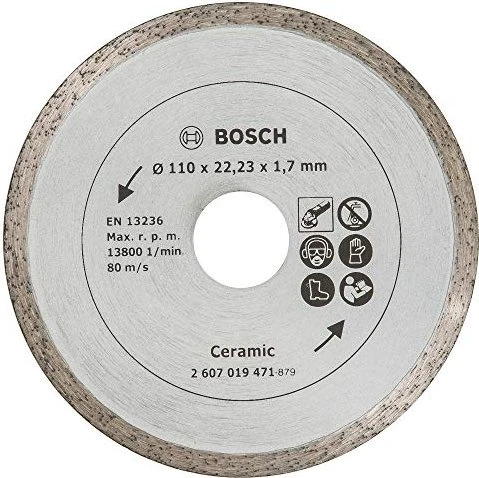 Bosch DIY Diamanttrennscheibe für Fliesen, 110x1.7x22.23mm, 1 Stück