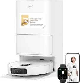 Mova E40 Ultra Saug-/Wischroboter weiß inkl. Absaug-/Reinigungsstation