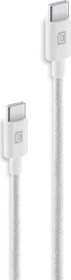 Cellularline Braided Cable USB-C/USB-C 2.5m weiß
