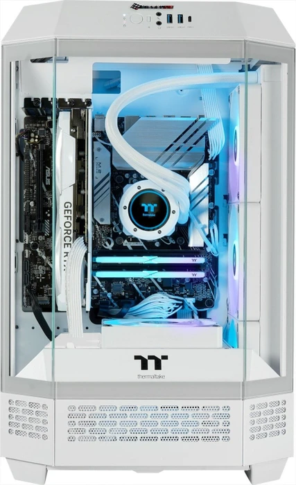 Thermaltake Toughline Liquid T300i, weiß, Core i5-14600KF, 32GB RAM, 2TB SSD, GeForce RTX 4070 SUPER