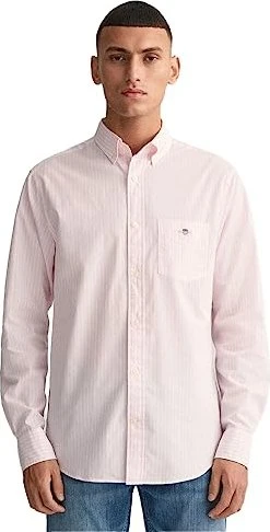 Gant Regular Fit Popelin Stripe Hemd langarm light pink (Herren)