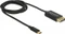 DeLOCK USB-C [Stecker] auf DisplayPort 1.2 [Stecker] Kabel 4K 60Hz schwarz, mit Nylongeflecht, 1m Vorschaubild