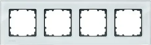 Siemens DELTA miro Glas Rahmen 4-Fach, kristallgrün
