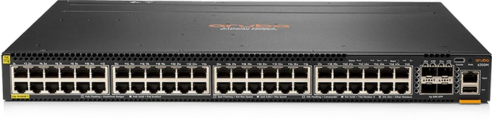 HPE Aruba CX 6300 Series 6300M Rackmount Gigabit Managed Switch, 48x RJ-45, 4x SFP56, 1440W PoE+