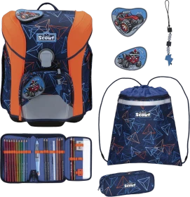 Scout Micro DIN Offroad Schultaschen-Set, 4-tlg.