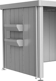 Biohort FloraBoard für Seitendach Neo silber