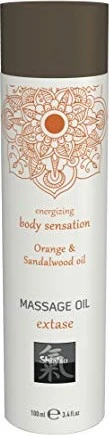 HOT Shiatsu Extase Orange & Sandalwood Massageöl, 100ml