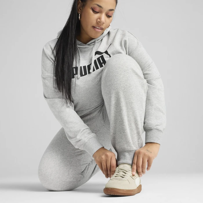 Puma ESS Small No. 1 Logo Comfort Trainingshose lang light grey heather (Damen)