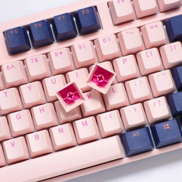 Ducky One 3 Fuji PBT rosa/blau, MX SILENT RED, USB, DE