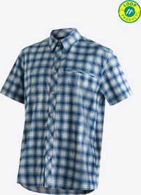 Maier Sports Kasen Hemd kurzarm blue check (Herren)