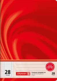 Brunnen Vivendi Schulheft, A5, Lineatur 28, rot, 16 Blatt
