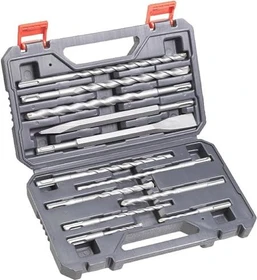kwb SDS-plus Bohrer-/Meißel-Zubehörset inkl. Koffer, 12-tlg.