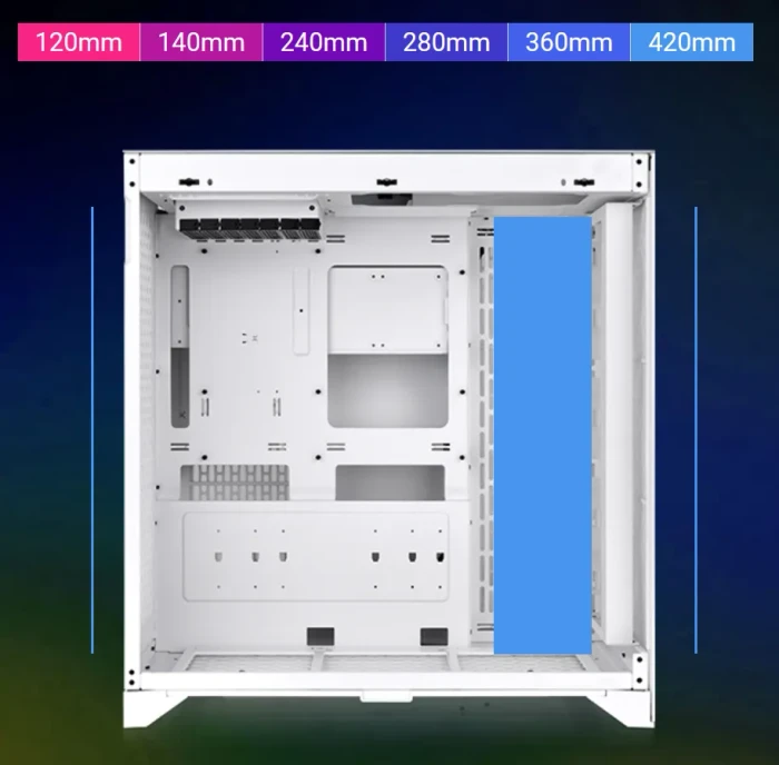 Thermaltake CTE E600 MX Snow, weiß, Glasfenster