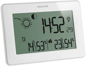 TFA Dostmann Slim Touch Funkwetterstation weiß, digital