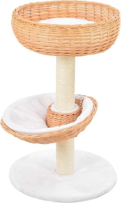 vidaXL Katzen-Kratzbaum Sisal Natürliches Weidenholz, beige/braun