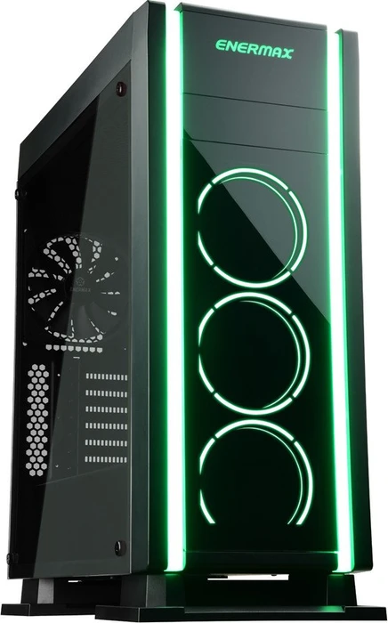 Enermax Saberay schwarz, Glasfenster