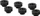 Thermal Grizzly DeltaMate Extender MF7, Verlängerung, G1/4", schwarz, 6er-Pack (TG-DM-FIT-6005)