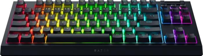 Razer BlackWidow V4 TKL Hyperspeed, hot-swap, Razer ORANGE Tactile Gen-3, USB/Bluetooth, DE