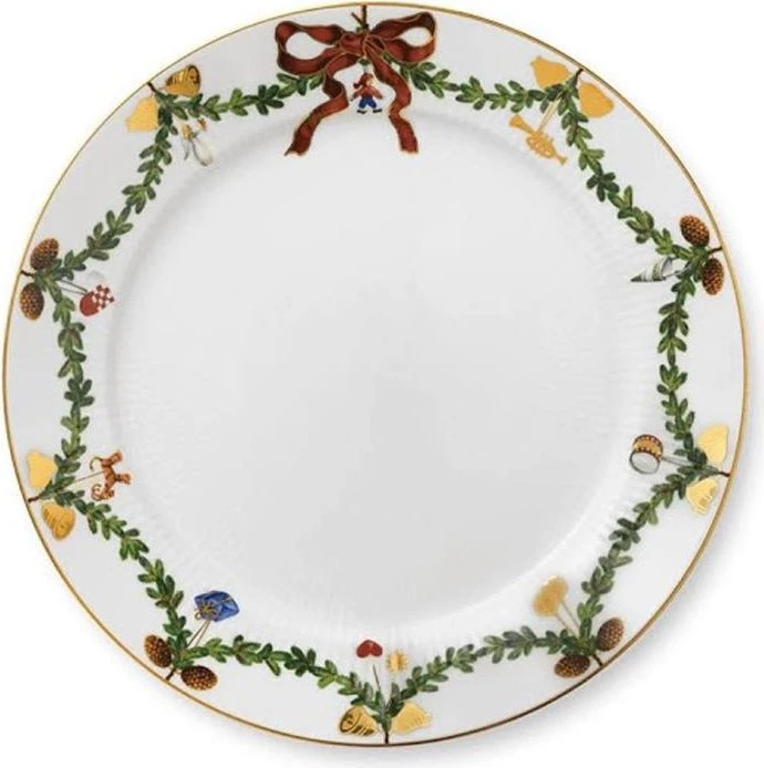 Royal Copenhagen Star Fluted Christmas Dessertteller 19cm
