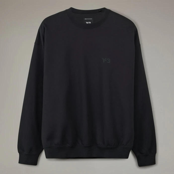 adidas Y-3 Brushed Terry Crew Sweatshirt schwarz