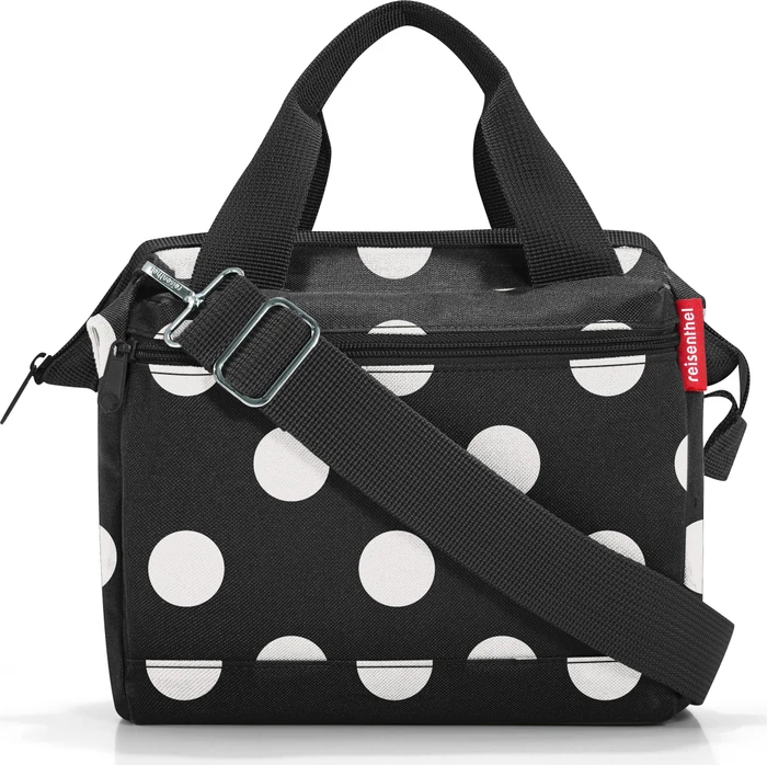 Reisenthel allrounder cross Umhängetasche dots white