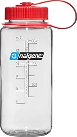 Nalgene Wide Mouth Trinkflasche 500ml clear/red
