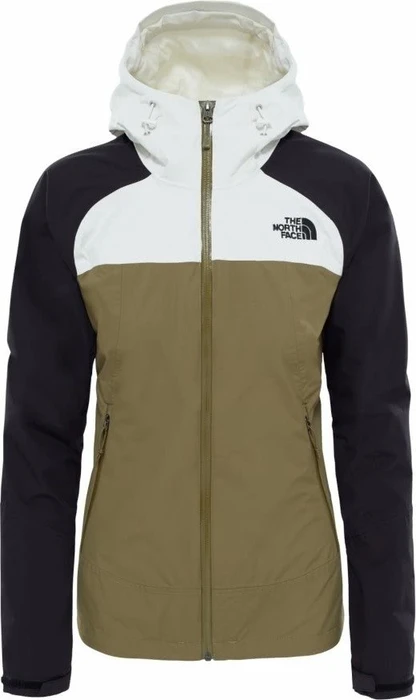 The North Face Stratos Funktionsjacke burnt olive green/tnf black/vaporous grey (Damen)