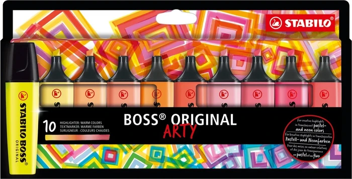 ARTY warme Farben sortiert, 10er-Set