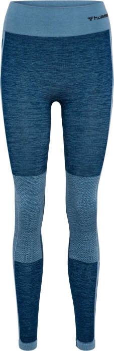 hummel CLEA Seamless Tight Hose lang navy peony/faded denim (Damen)