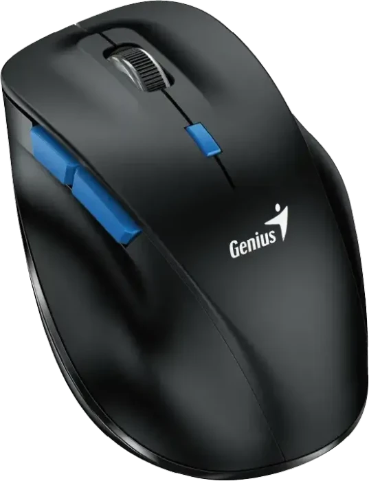 Genius Ergo 8230S BT Pro Ergonomic Wireless Silent Mouse schwarz/blau, USB/Bluetooth