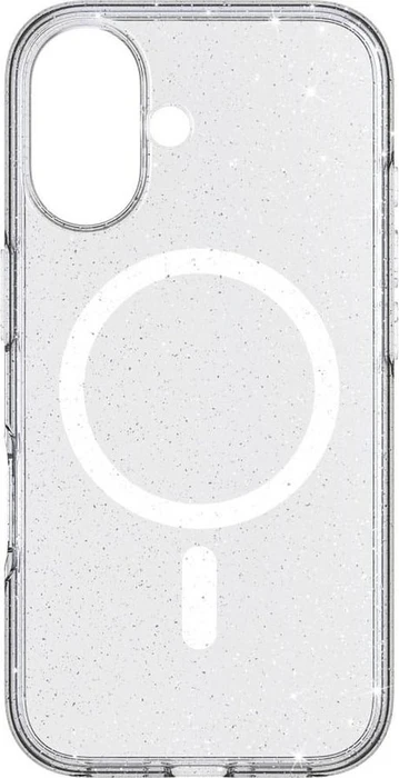 White Diamonds Mag Glitter Case für Apple iPhone 16 transparent