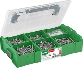 Spax WIROX A9J T-STAR plus L-Boxx Elektriker-Set klein Schrauben/Dübel-Sortiment inkl. L-Boxx, 550 Stück