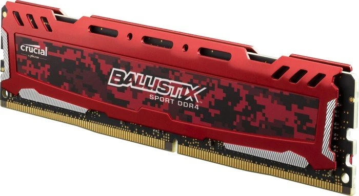 Crucial Ballistix Sport LT rot UDIMM 32GB Kit, DDR4-2666, CL16-18-18, 2RX8