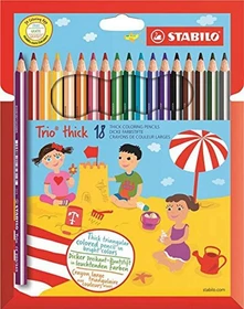 STABILO Trio thick Buntstift sortiert, Kartonbox, 18er-Set
